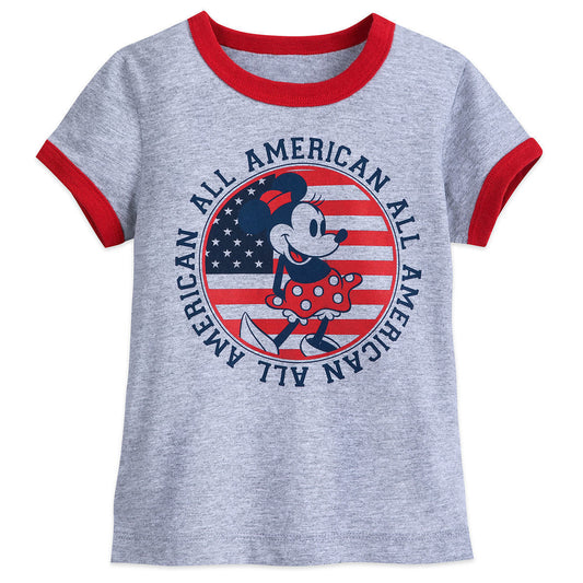 Minnie Mouse Americana T Shirt for Girls - All American