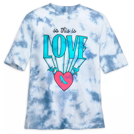 Disney Princess Cinderella Tie Dye T-Shirt Women by Junk Food - Size Small
