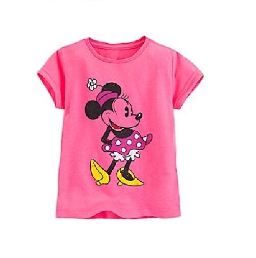 Minnie Mouse Girls Classic T Shirt Tee - Pink Size 14