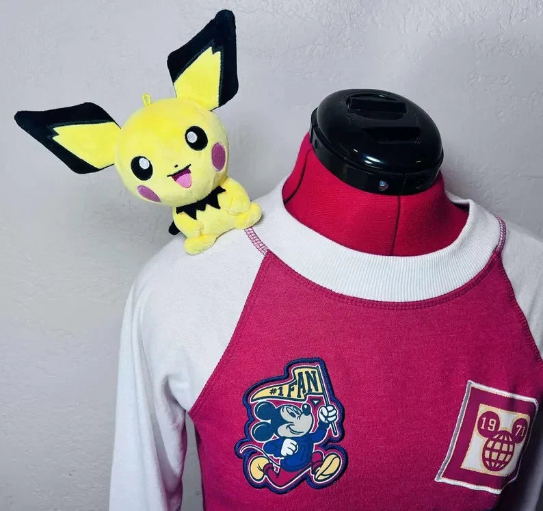 Custom Pichu Pikachu Pokemon Go Magnetic Shoulder Pal Plush Toy Costume Dress Up