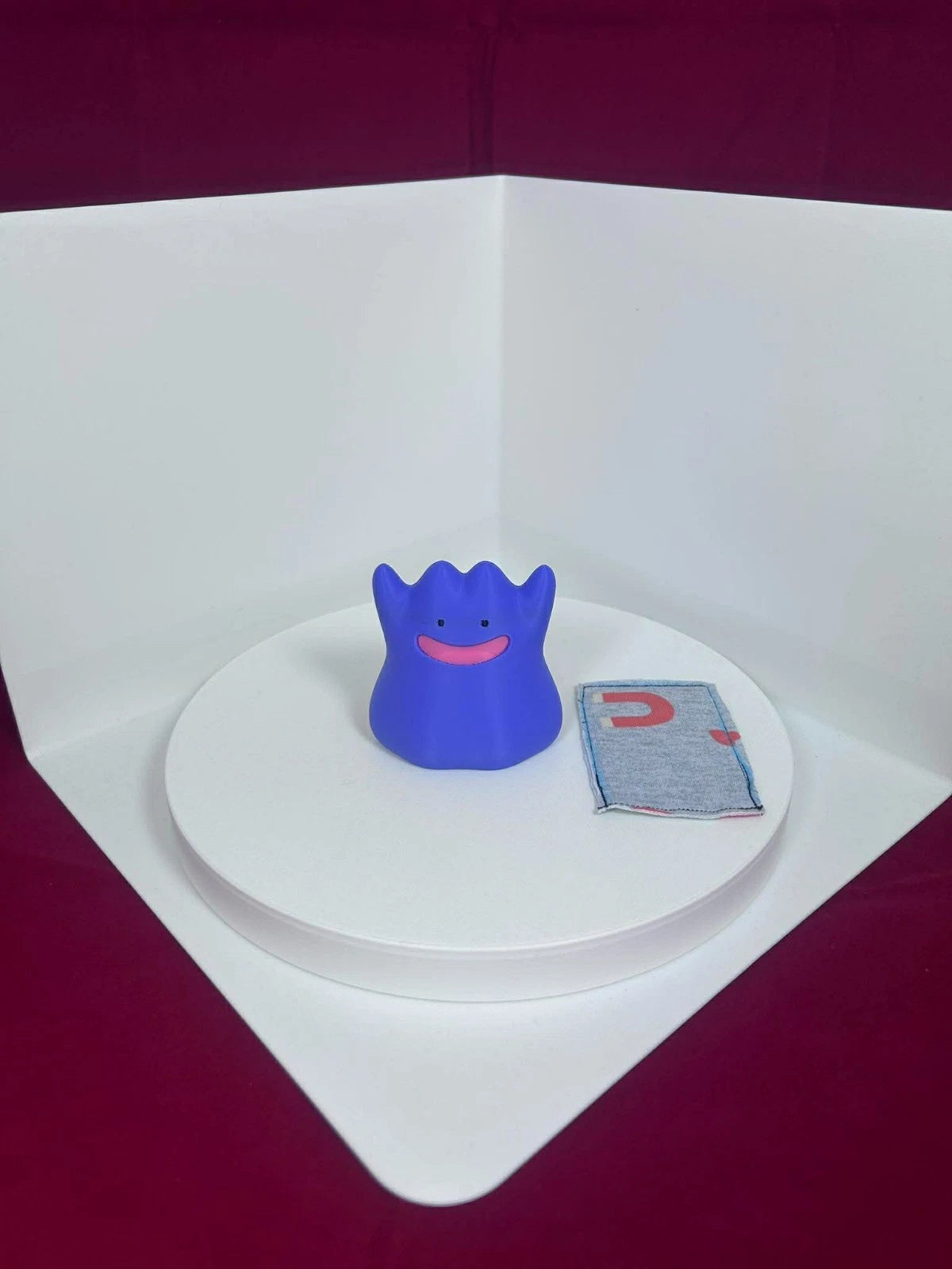 Custom Ditto Pokemon Magnetic Shoulder Pal 3D Go Buddy Toy Costume Theme Park - Purple & Shiny Blue Ditto