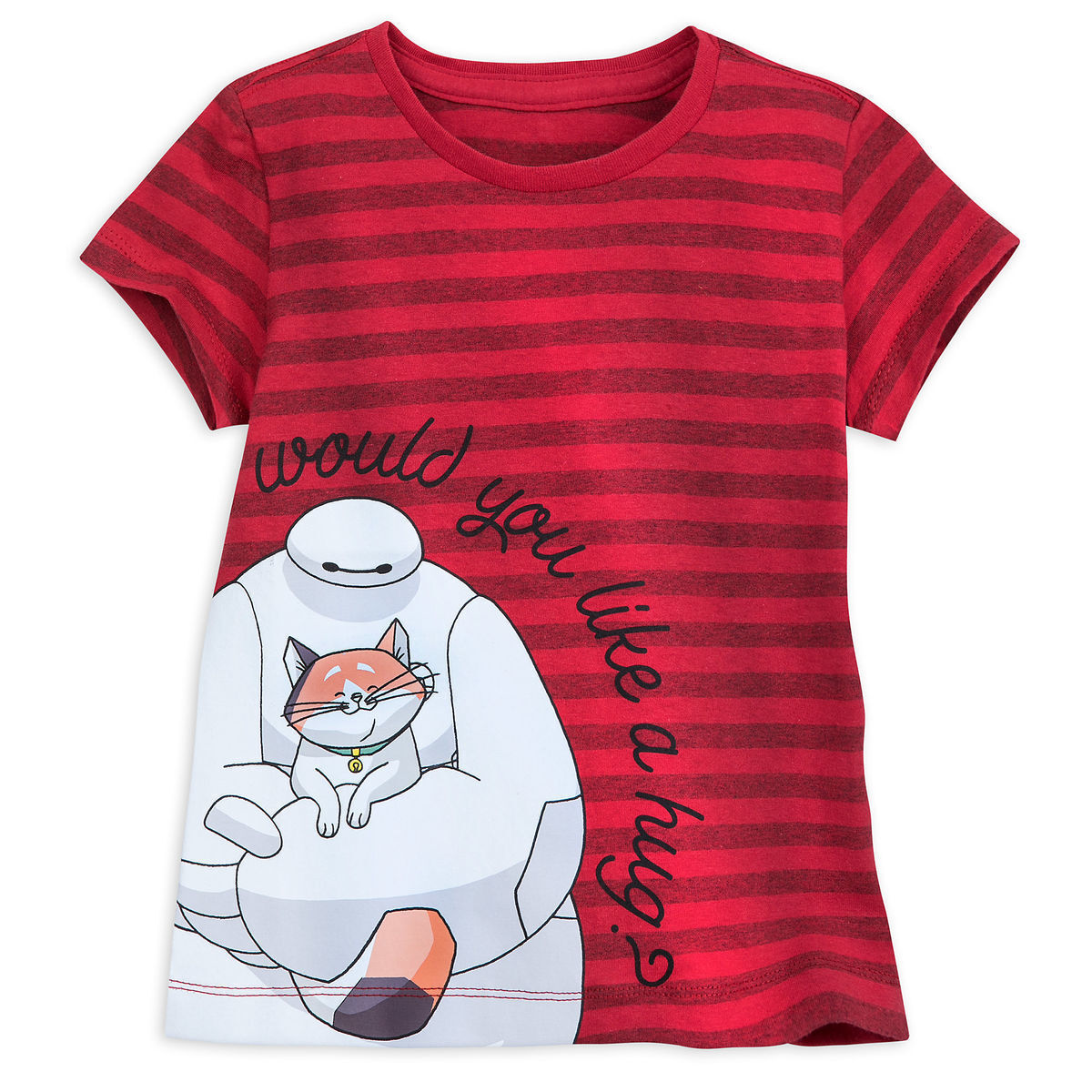 Disney - Big Hero 6 Baymax & Mochi Cat T Shirt Tee Girls Size 2/3 Toddler