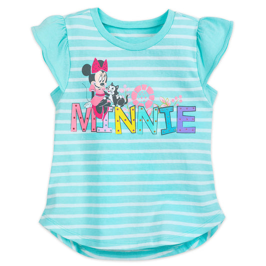 Disney Minnie Mouse & Figaro Fashion Girls T Shirt Tee Size 13