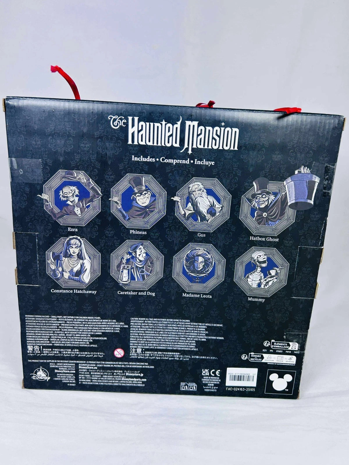 Disney Haunted Mansion Custom Holiday Ornament 8pc Set - Christmas Figures