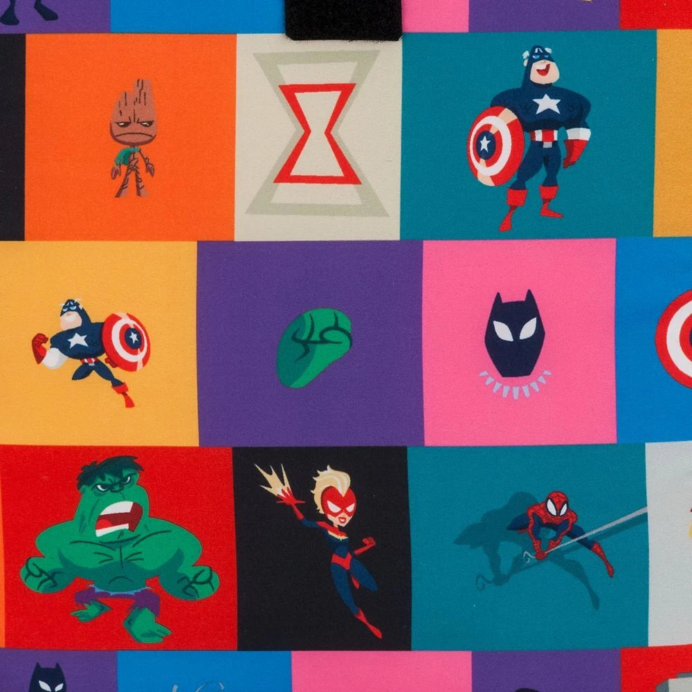 Disney Store Marvel Large 19" Hip Pack Shoulder Bag - Spiderman Hulk Groot Thor...