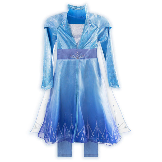 Frozen 2 Elsa Travel Costume Dress Set Girls Outfit