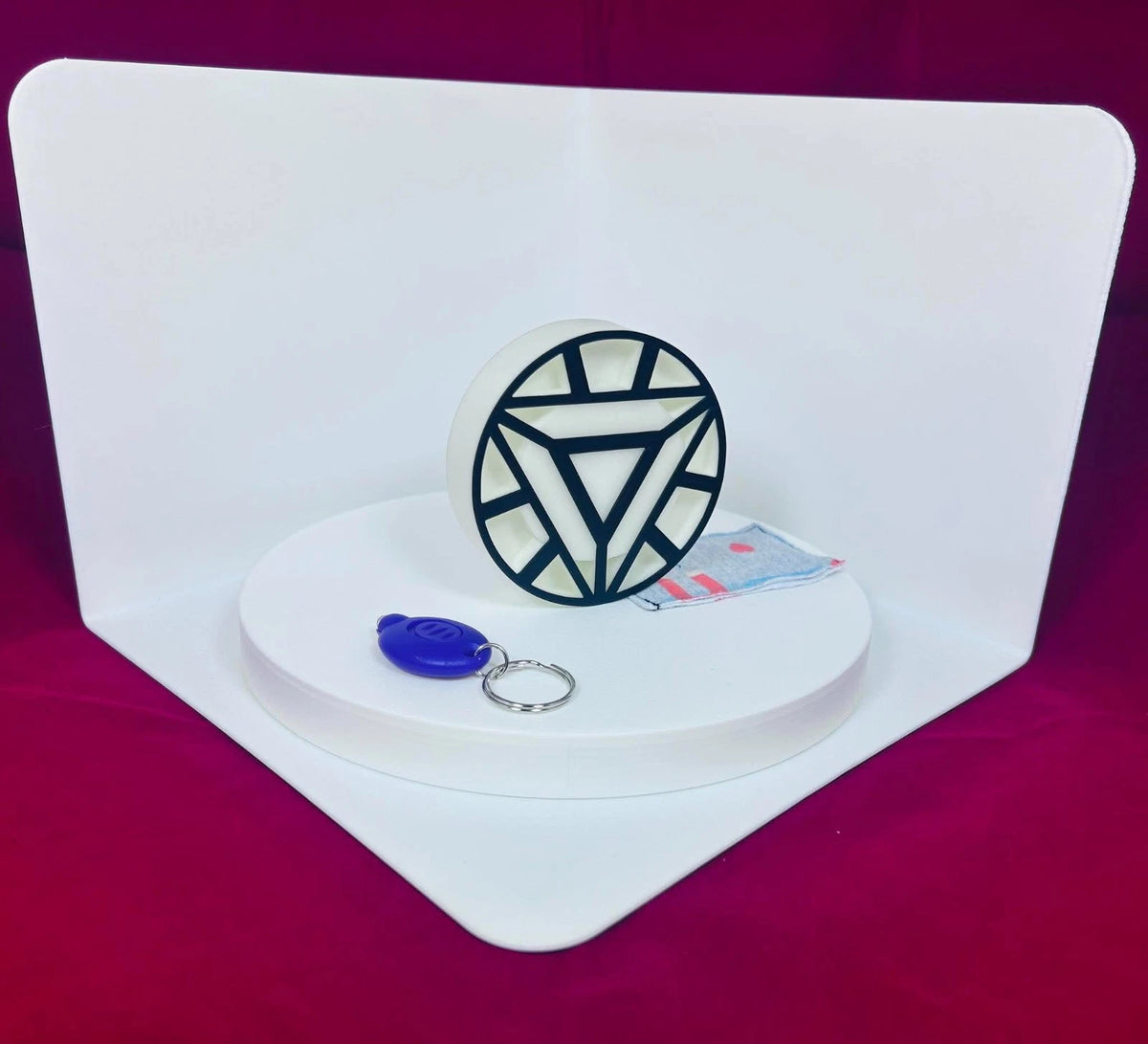 3D Custom Iron Man Inspired Light Up Arc Reactor Chest Piece Blue Glow Costume Cosplay Magnetic Accessory