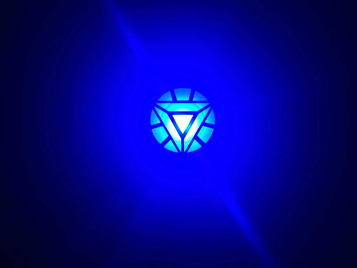 3D Custom Iron Man Inspired Light Up Arc Reactor Chest Piece Blue Glow Costume Cosplay Magnetic Accessory