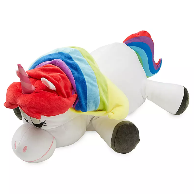 Disney Rainbow Unicorn Cuddleez Plush 25" Toy Inside Out Pillow Pal