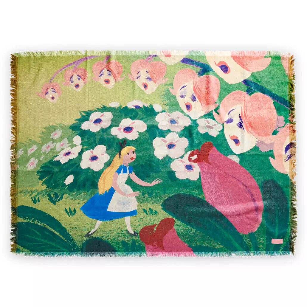 Disney Alice in Wonderland by Mary Blair - Throw Blanket
