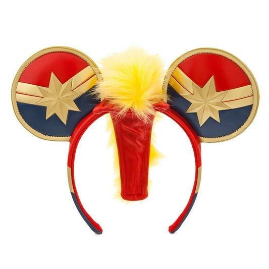 Disney Parks Marvel's Captain Marvel Ear Headband for Adults Costume Dress Up One Size