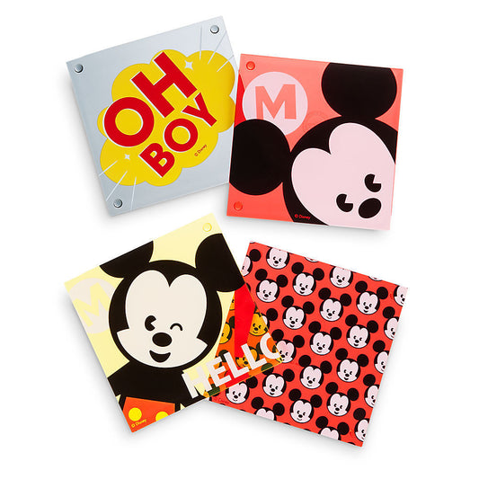 Disney Mickey Mouse MXYZ Acrylic Coaster 4pc Set