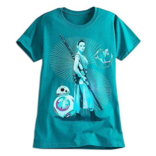 Star Wars Rey & BB-8 T Shirt Tee for Women Size XL