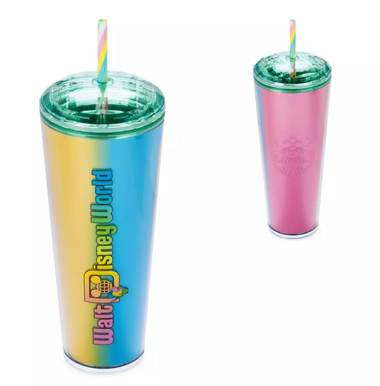 Disney Eats Shaved Ice Walt Disney World Starbucks Tumbler w/ Straw – Theme Park