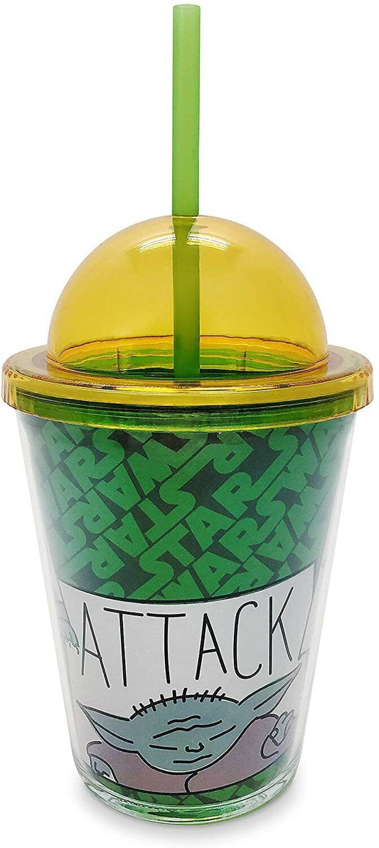 The Mandalorian The Child Grogu Baby Yoda Tumbler Kids Drink Cup