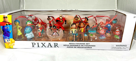 Disney Pixar Incredibles Finding Nemo Inside Out 20pc Custom Christmas Ornaments - Mega Set