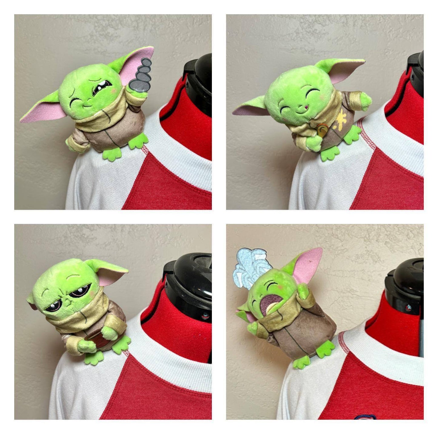 Disney Grogu Baby Yoda Custom Magnetic Shoulder Pal Plush Star Wars The Mandalorian