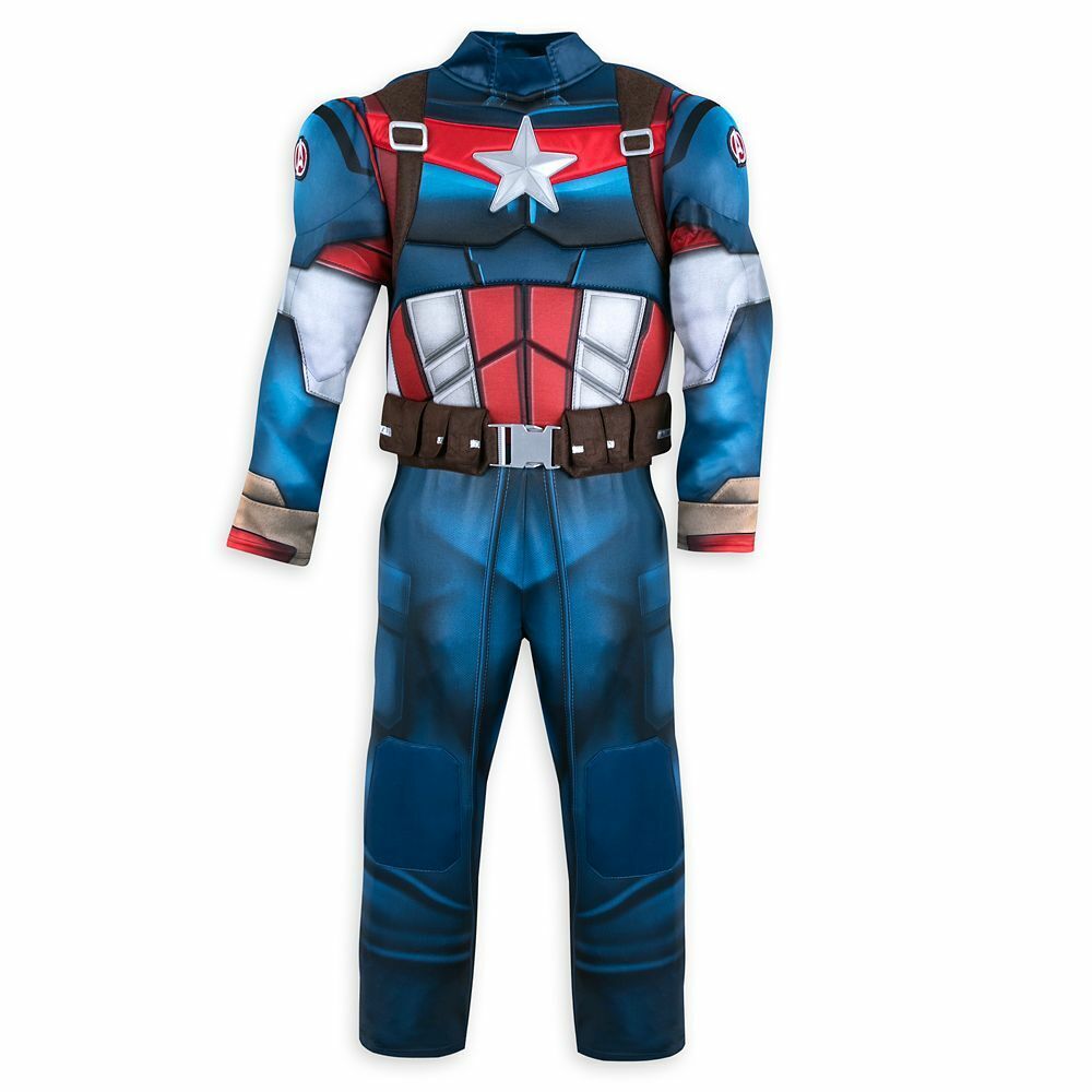 Avengers Captain America Costume with Sounds Boys Dress Up Outfit