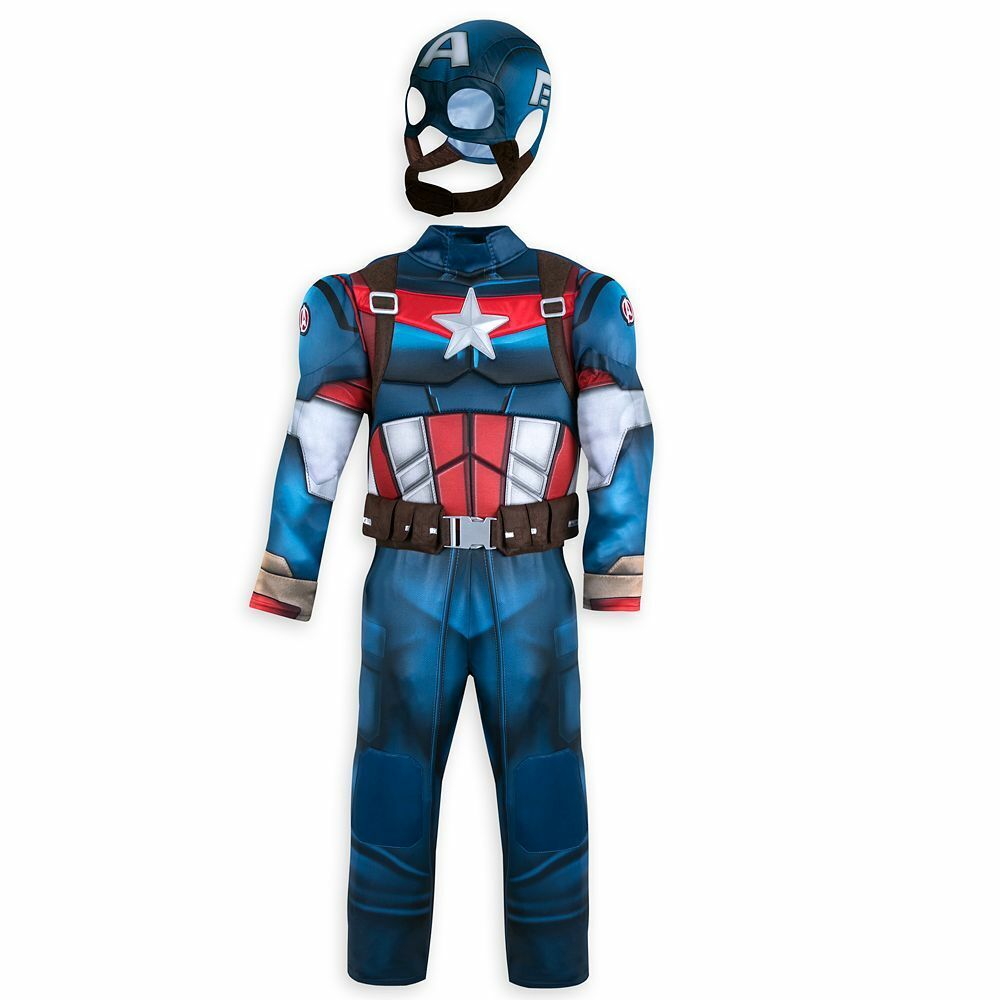 Avengers Captain America Costume with Sounds Boys Dress Up Outfit