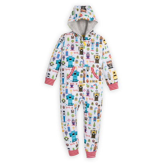 Disney Pixar Holiday Sleep Romper for Kids Toddler Size 2 - Christmas Pajamas