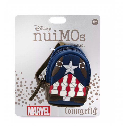 Disney NuiMOs Captain America Backpack by Loungefly New with Card Accessory Marvel