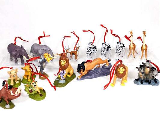 Disney Lion King Mega 18pc Christmas Ornaments Custom Set Simba Scar Timon Pumbaa Mufasa Nala