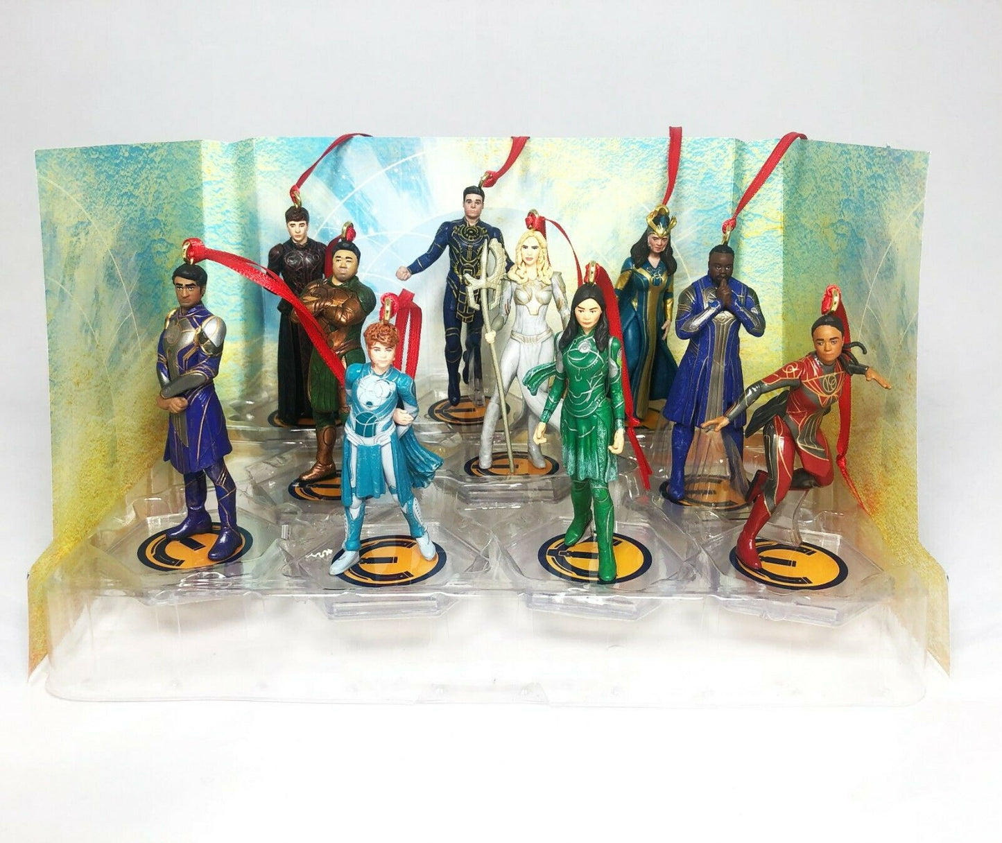 Marvel Eternals 10pc Custom Christmas Ornaments Figure Deluxe Set