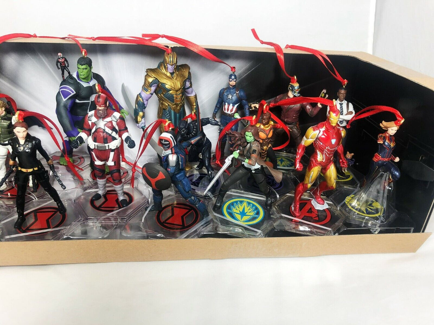 Disney Marvel Infinity Saga Mega 20pc Custom Christmas Ornaments Box Set