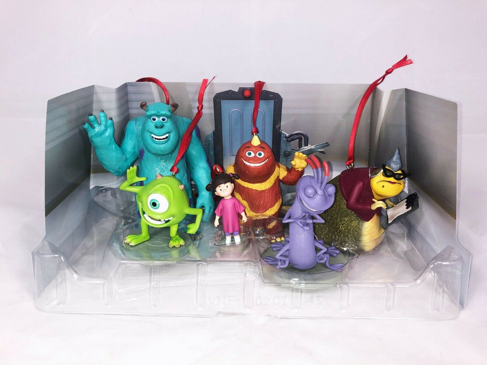 Monsters Inc. 6pc Custom Christmas Ornaments Figure Set Sulley Boo Randall Mike Sulley Roz