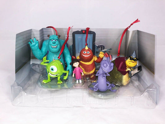 Monsters Inc. 6pc Custom Christmas Ornaments Figure Set Sulley Boo Randall Mike Sulley Roz