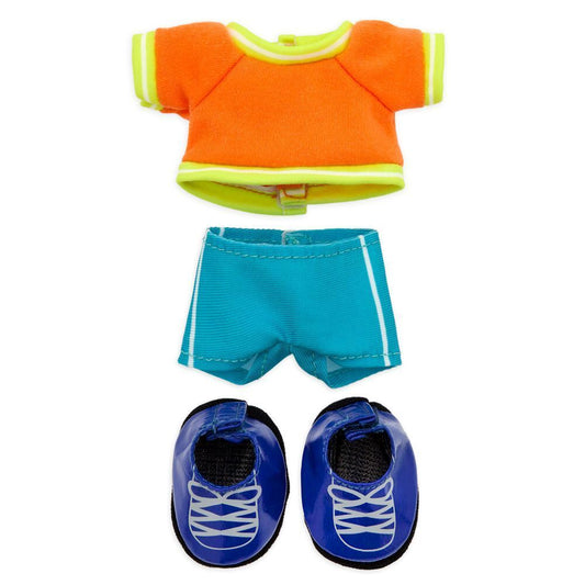 Disney nuiMOs Outfit – T-Shirt with Bike Shorts and Sneakers Accessory Set