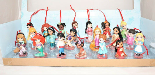 Disney Animators Collection Christmas Ornaments Deluxe Figure 20pc