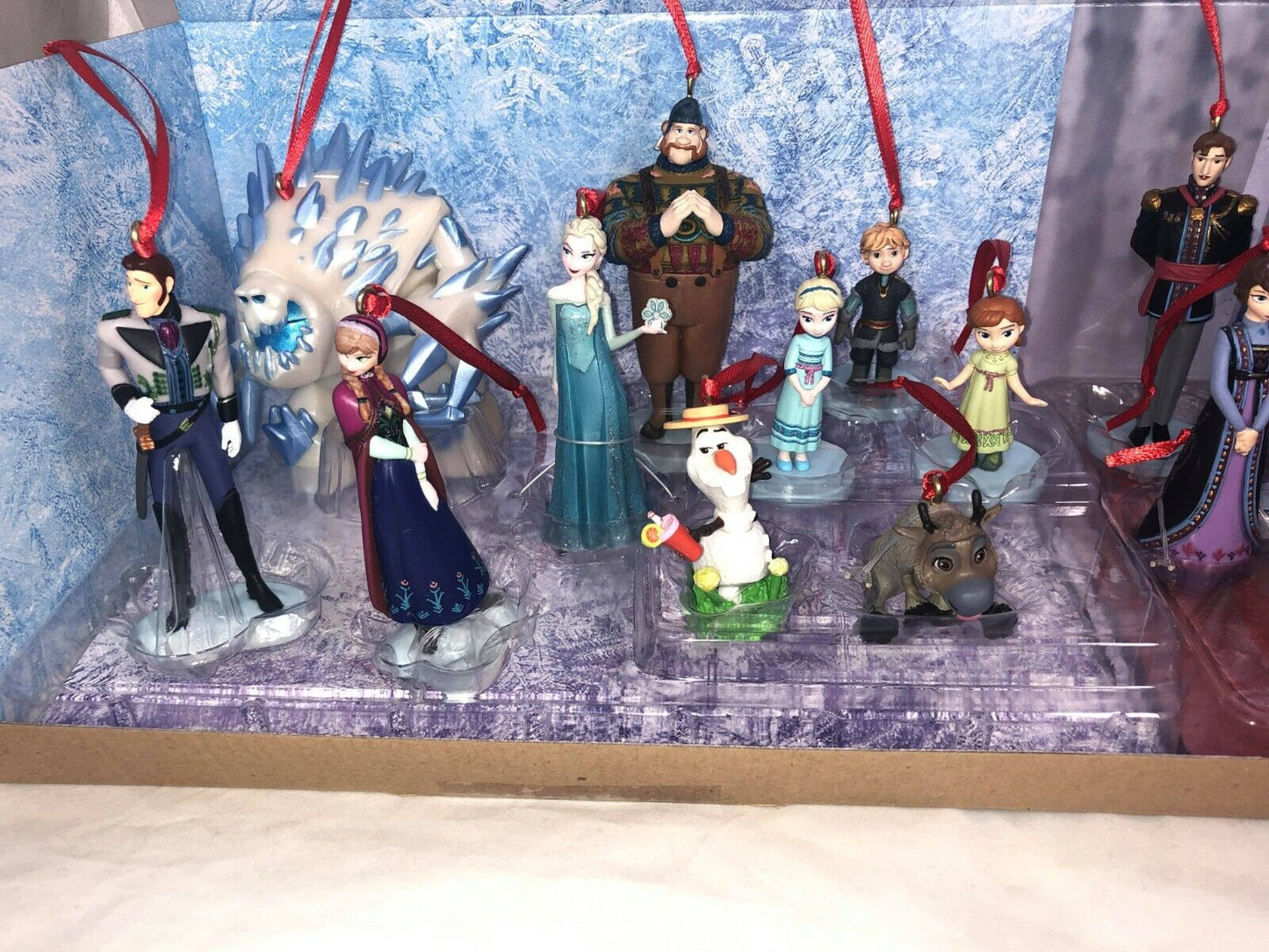 Disney Frozen Mega 20pc Custom Christmas Ornaments Custom Box Set Elsa Anna Olaf ect