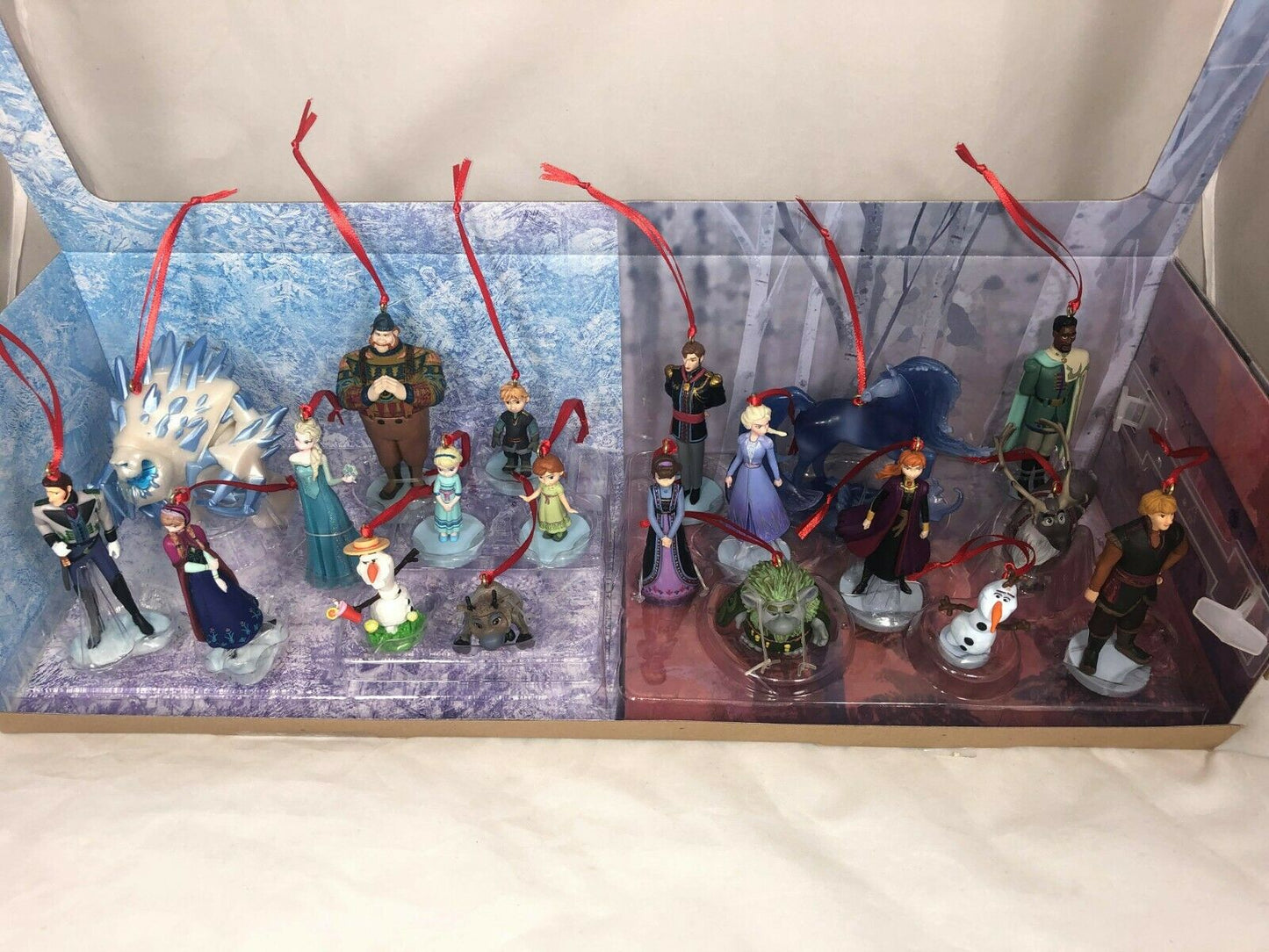 Disney Frozen Mega 20pc Custom Christmas Ornaments Custom Box Set Elsa Anna Olaf ect