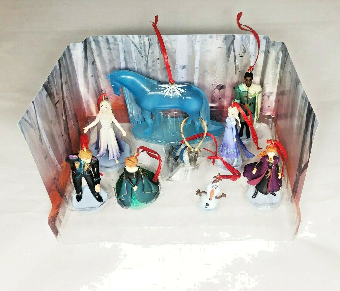 Disney Frozen 2 Custom Christmas Ornament 9pc Set Anna Elsa Olaf Nokk Sven