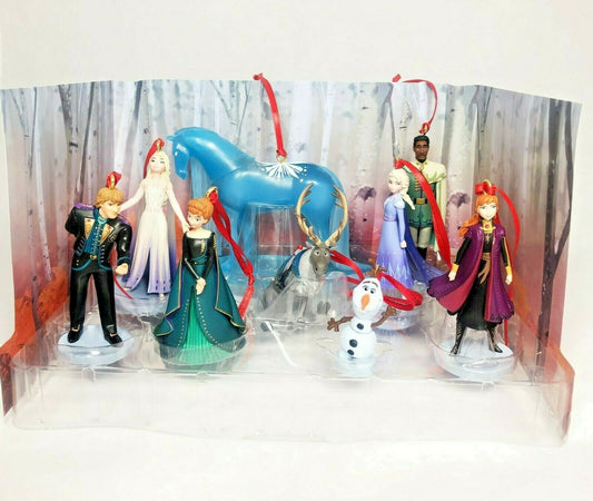Frozen 2 Custom Christmas Ornament 9pc Set Anna Elsa Olaf Nokk Sven