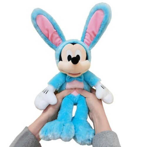 Disney Mickey Mouse Blue Plush Easter Bunny w/ Pop Up Ears 13'' Stuffed Animal